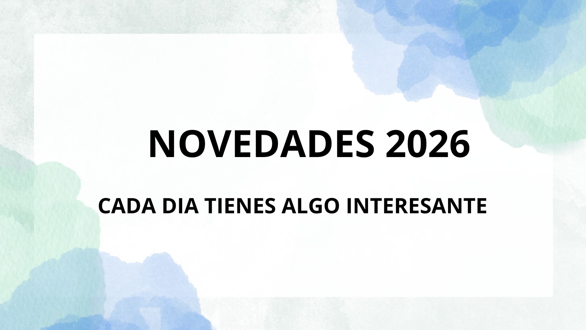 NOVEDADES 2026